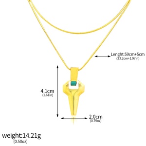 Periféricos de Videojuegos, Collar Fluorescente Cyberpunk Edge Walker, Colgante Metálico Faith - Product Image 3