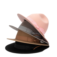 Chapeau Fedora unisexe en feutre de laine 100% laine australienne, style scout, ranger, campagne, Mountie, Smokey Bear, en feutre de fourrure