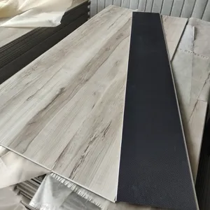 Interior impermeable autoadhesivo 4mm 5mm 6mm tablón PVC vinilo Estilo madera piedra piso plástico seco espalda LVT clic vinilo FlooringIXPE