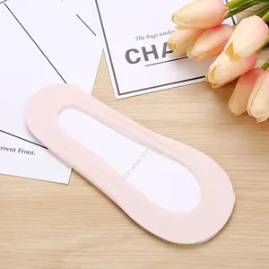 Summer Super Shallow Mouth Boat Women Socks Slim Ice Silk Traceless Invisible Silicone Non Slip Socks