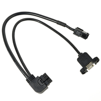 Arnés de cables macho y hembra USB fijo duradero y fiable XPB cobre moldeado por inyección, utilizado para transmisión de datos de alta velocidad.