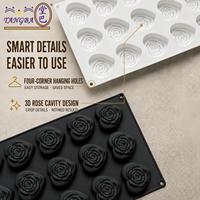 Moule en silicone en forme de cœur Tangba personnalisé pour gâteau, chocolat, mousse, moule de cuisson en forme de cœur, qualité alimentaire, outil de pâtisserie DIY