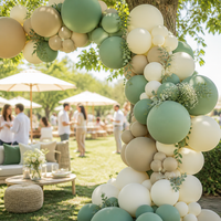 Ballons en latex décoratifs de différentes couleurs, rétro, pour la décoration de fête d'anniversaire, de mariage, de Noël, vente en gros