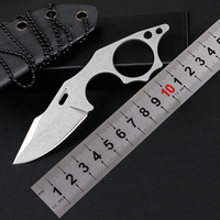 Couteau de poche Hongrui 2026, nouveau modèle, mini couteau à lame fixe en acier 3cr13, couteau de chasse, couteau de camping, couteau tactique EDC
