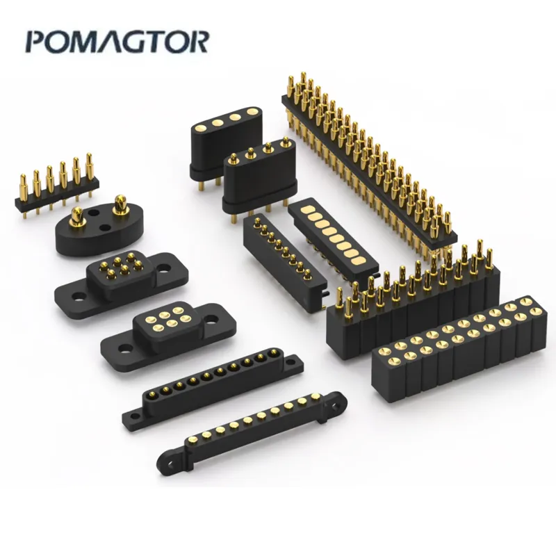 High Precision Custom Spring Loaded 3 4 5 6 7 8 9 10 12 pogo pin connector