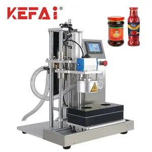 KEFAI kecil Desktop kaca Jar vakum Sealing mesin Capping bumbu sambal saus kaca Jar tutup Vacuum Sealer