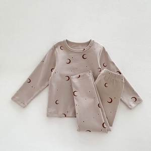 Ensemble <span class=keywords><strong>pyjama</strong></span> respirant à manches longues et pantalon long pour enfants, imprimé animal, vêtements de nuit doux pour filles et garçons, usage domestique - Product Image 2