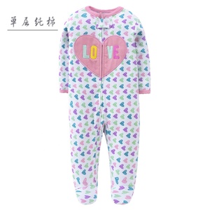 Combinaisons 1 pièce en coton pour bébés, barboteuse, une pièce, fermeture éclair, vêtements d'hiver, motifs de dessins animés, nouveau-né - Product Image 5
