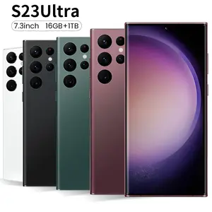 Hot Selling Phone S23 Ultra Original Unlock 16gb+1tb 72mp+108mp Double Sim Card 6800mah Cell Celular Smart Mobile Phone