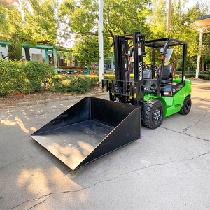 China Factory Free Shipping Delivery 3.5 Ton Fast Charging 80V Lithium Battery <strong>Warehouse</strong> Using Electric <strong>Forklift</strong> with Bucket - Product Image 1