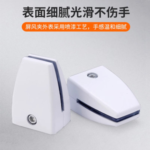 Office Desk <b>Partition</b> Clips Aluminum Alloy L Shaped T Shaped Flat Bottom Glass Mounting Hardware For Office Furniture - Product Image 5