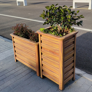 Jardinière rectangulaire en alliage d'aluminium Kester, grande jardinière de jardin d'extérieur, style moderne, pour balcon, toit - Product Image 3