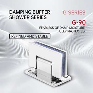 Charnière murale en acier inoxydable 304 robuste pour porte de salle de bain, fixation verre-étain, charnière <span class=keywords><strong>à</strong></span> 90 degrés pour porte en verre - Product Image 2