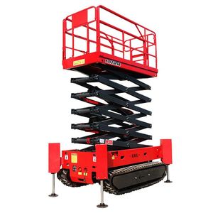 Electric Scissor Lift Crawler with 5m~<strong>16m</strong> Rubber Track New Steel Moving <strong>Elevating</strong> <strong>Platform</strong> for Retail &amp; Hotels Operated Joystick