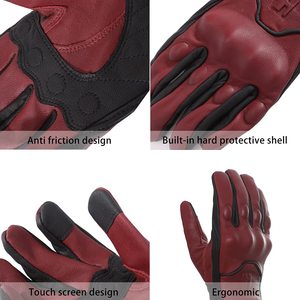 <span class=keywords><strong>Gants</strong></span> chauffants électriques en cuir imperméables antidérapants à écran tactile, fermeture éclair intégrale, pour l'hiver et les activités de plein air - Product Image 3