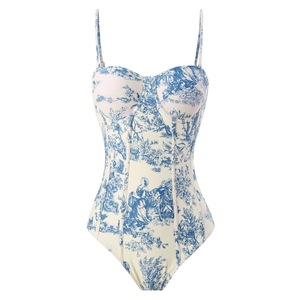 Nouveau <span class=keywords><strong>maillot</strong></span> <span class=keywords><strong>de</strong></span> <span class=keywords><strong>bain</strong></span> une pièce européen et américain <span class=keywords><strong>Maillot</strong></span> <span class=keywords><strong>de</strong></span> <span class=keywords><strong>bain</strong></span> imprimé <span class=keywords><strong>rétro</strong></span> amincissant pour femmes - Product Image 1