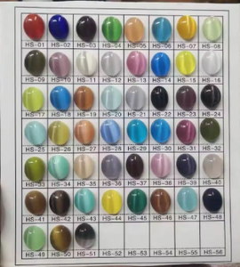 Vente en gros d'usine de pierres précieuses synthétiques œil de chat bleu marine, pierres précieuses en vrac, peuvent être transformées en bijoux - Product Image 3