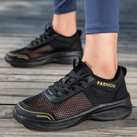 Idéal pour les sorties quotidiennes en plein air, baskets en maille ajourée, chaussures de sport légères, résistantes à l'usure, chaussures d'extérieur unisexes, chaussures à lacets pour hommes