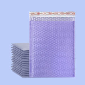 Bolsa de Burbujas Ecológica de Polietileno, 38x47+5CM, Gruesa, para Cosméticos, Joyería, CD, Servicio de Envío Exprés, Logotipo Personalizado, Morado Nude - Product Image 1