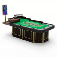 Table de jeu de roulette de luxe en bois massif, style européen, sur mesure, de qualité supérieure, pour casino, club, vente en gros