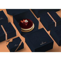 Boîtes d'emballage personnalisées pour gâteaux, beignets, macarons, sachets de thé, biscuits, cupcakes, boîtes à pâtisserie en papier avec logo imprimé