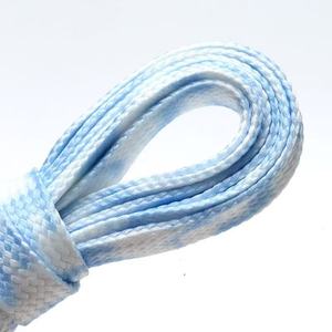 Lacets plats créatifs RY X05 Tie Dye 8MM en polyester, dégradé coloré, de remplacement pour AF1 et baskets des <span class=keywords><strong>années</strong></span> <span class=keywords><strong>70</strong></span>, vente en gros - Product Image 6