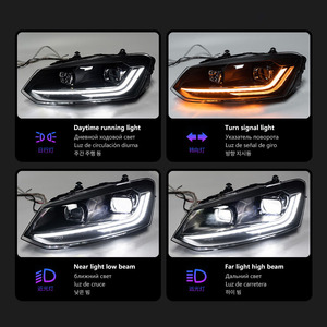 Veidt 2011-2018 pour <span class=keywords><strong>Polo</strong></span> – Ensemble de phares LED avec <span class=keywords><strong>feux</strong></span> de jour et clignotants séquentiels 12V 6000K – Nouveau - Product Image 3