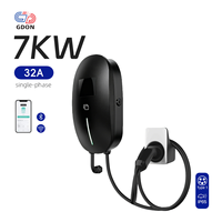 Chargeur EV de niveau 2 GDON 7 kW J1772 32 ampères, station de recharge pour voiture électrique, boîtier mural pour usage domestique, EVSE résidentiel