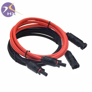Tuv Approved Solar Photovoltaic Pv Solar Extension Cable 2.5Mm2 4Mm2 6Mm2 Pv1F Solar Dc Cable Battery Cable