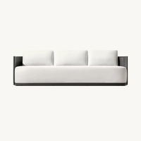 Ensemble de mobilier d'extérieur moderne de luxe, résistant aux intempéries, en aluminium, pour jardin, patio, resort et cour.