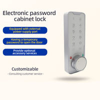 Cerradura Digital de Metal Plateado Personalizada de Fábrica para Armario de Spa, Casillero de Vestuario, Control de Acceso con Contraseña Antirrobo