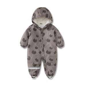 Mameluco y overol de invierno para bebés recién nacidos, mono con estampado de oso para niñas y niños, ropa de primavera e invierno OEM - Product Image 3