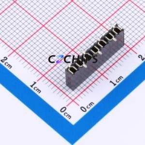 SSM-107-L-SV-BE Pin Socket SMD,P=2.54mm Connector 2.54mm Vertical Mount Single Row 7P - Product Image 2