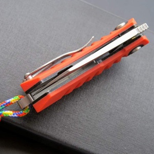 Cuchillo Táctico Plegable de Tamaño Pequeño, Acero D2 con Acabado Stone Washed, Mango G10, para Campismo, Emergencias, Personalizable con Logotipo - Product Image 6