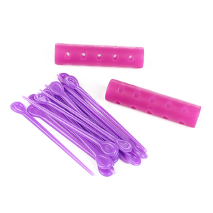 Vente directe d'usine Rouleaux à cheveux en plastique de 15 mm de diamètre Petite taille Rouleaux à cheveux magnétiques avec épingles - Product Image 3