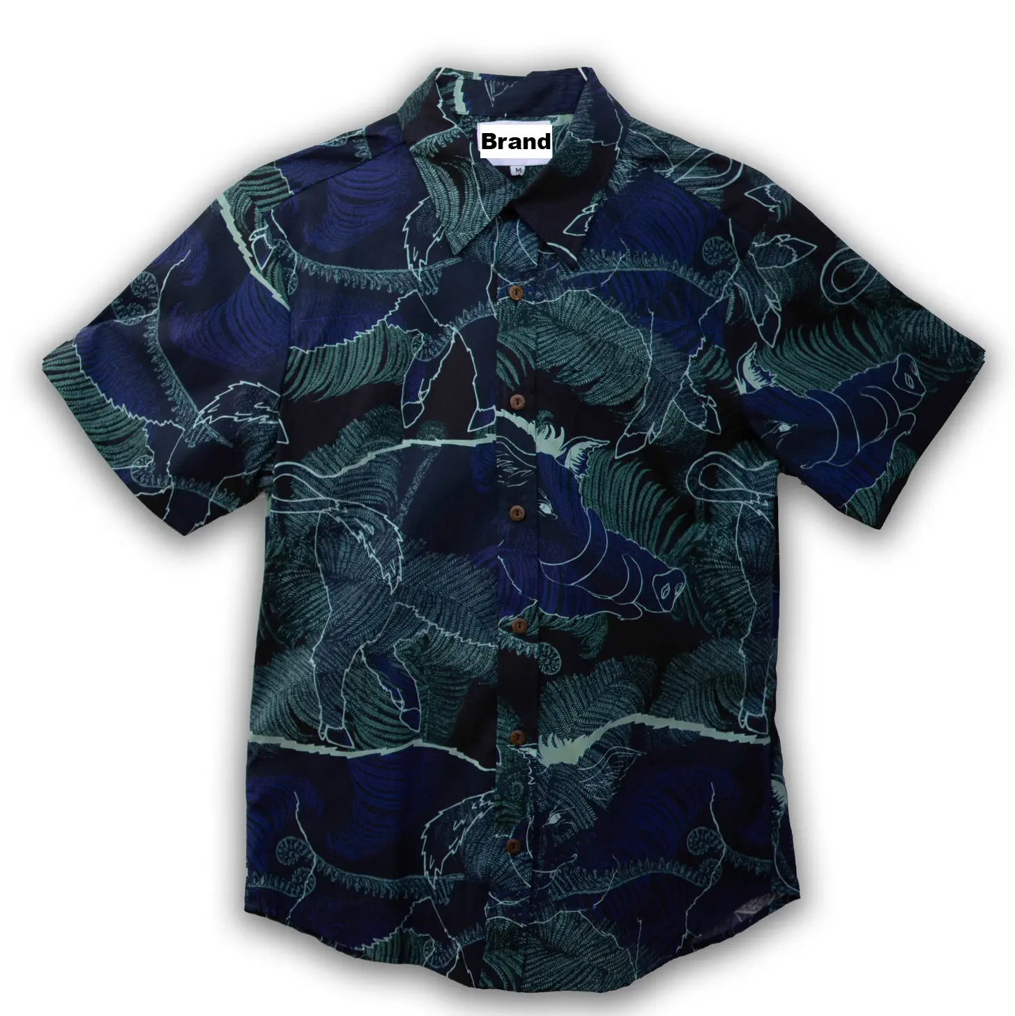 Summer New Fashionable Short Sleeve Shirts Men Custom Printed Hawaiian Shirt