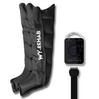 Impressionnant système de récupération de conception sportive bottes de compression d'air masseur de jambe complète Machine de compression de jambe avec batterie