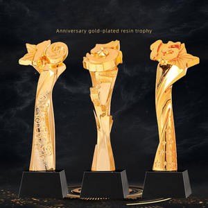 क्रिस्टल क्राउन का सम्मान गोल्डन स्मारिका चैंपियन स्पोर्ट्स मेटल राल क्रिस्टल ट्रॉफी - Product Image 2