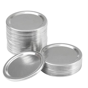 70 Mét 86 Mét Số Lượng Lớn Thường Xuyên Bạc Canning Có Nắp Mason Miệng Rộng Glass Mason Jar Thường Xuyên Miệng Canning Có Nắp Đậy Cho Thực Phẩm Đồ Uống Lưu Trữ - Product Image 2