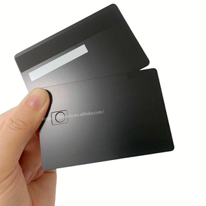 Tarjeta de Crédito de Metal de 0,8mm, tarjeta de acero inoxidable EMV, color negro, mate, dorado, latón - Product Image 4
