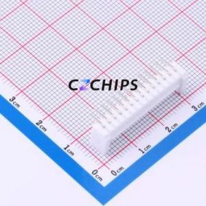 W200110K-14PW2113 Wire-to-Board Pin Header Bent Lead Through Hole,P=2mm Connector 1x14P 2mm Right Angle Insert HY - Product Image 2