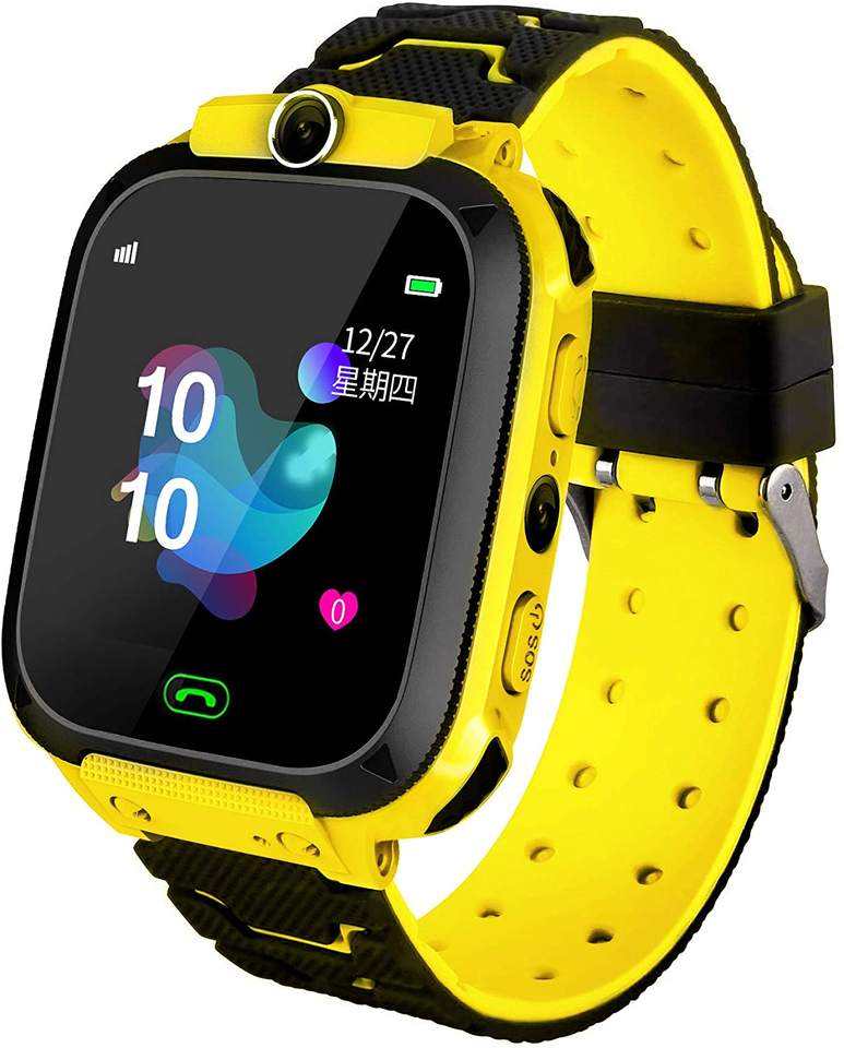 Jaune Q12 Kid enfants montre intelligente smartwatch