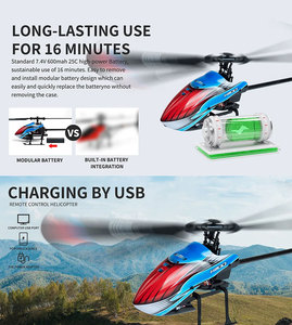 HOSHI WLtoys <span class=keywords><strong>XK</strong></span> K200 RC เครื่องบิน,2.4Ghz 6-Aixs ไจโรสโคป4CH พายเรือเดี่ยวไม่มี Ailerons ระดับความสูงเฮลิคอปเตอร์ - Product Image 5