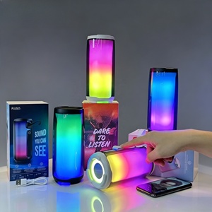 Haut-parleur de fête LED 360° au design raffiné, sans fil BT, home cinéma, extérieur, avec subwoofer extra bass, pour camping et voyage - Product Image 5