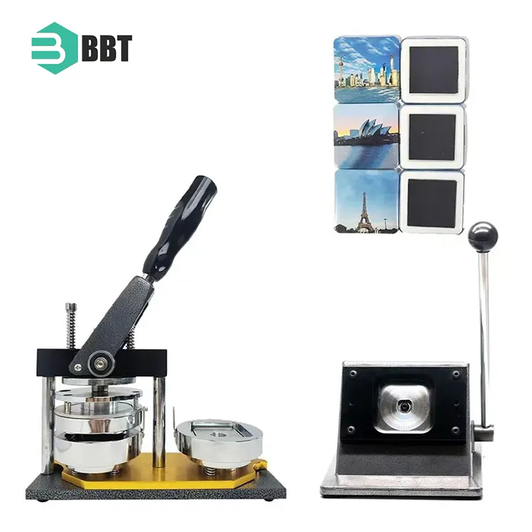 50*50Mm 2*2 Inch Square Fridge Magnet Making Machine Kit Including 100Pcs Materials For Home Decoration