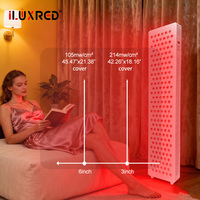 Appareil de luminothérapie LED ILUXRED pour usage domestique, 900W, lumière rouge infrarouge, panneau à double puce 660nm 850nm