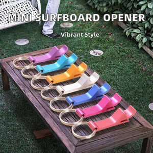 Customised Logo Metal Aluminum Bar Mini Surfboard-Shaped Beer Keychain Bear Oxidation <strong>Bottle</strong> <strong>Opener</strong> <strong>Personalised</strong> LB2722 <strong>Openers</strong> - Product Image 2