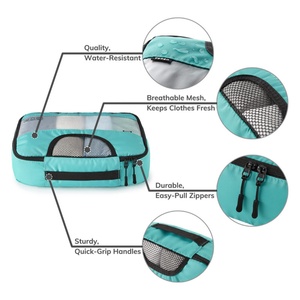 High Quality 8 Pcs <b>Collapsible</b> Travel Organizer Custom logo Expandable Compression Packing Cubes for <b>Suitcases</b> - Product Image 2