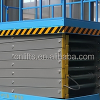 Plateforme élévatrice mobile électrique hydraulique en acier Konty SJY China Top 4m-16m, élévateur à ciseaux tout-terrain pour 4 personnes