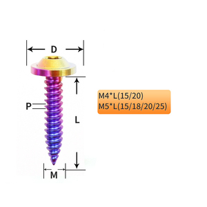 Bu lông xe máy, xe đạp titan chính xác cao, cỡ ren M4/M5, nhiều màu, đầu bích lục giác, giá xuất xưởng - Product Image 4
